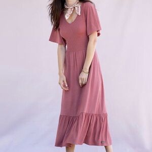 Matilda Jane Dusty Rose Midi Dress